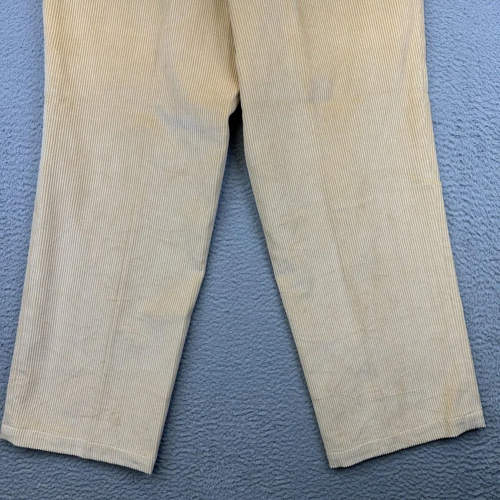 Vineyard Vines Pants Mens 40 Tan Corduroy Straight Leg Casual Cotton‎ Flat Front
